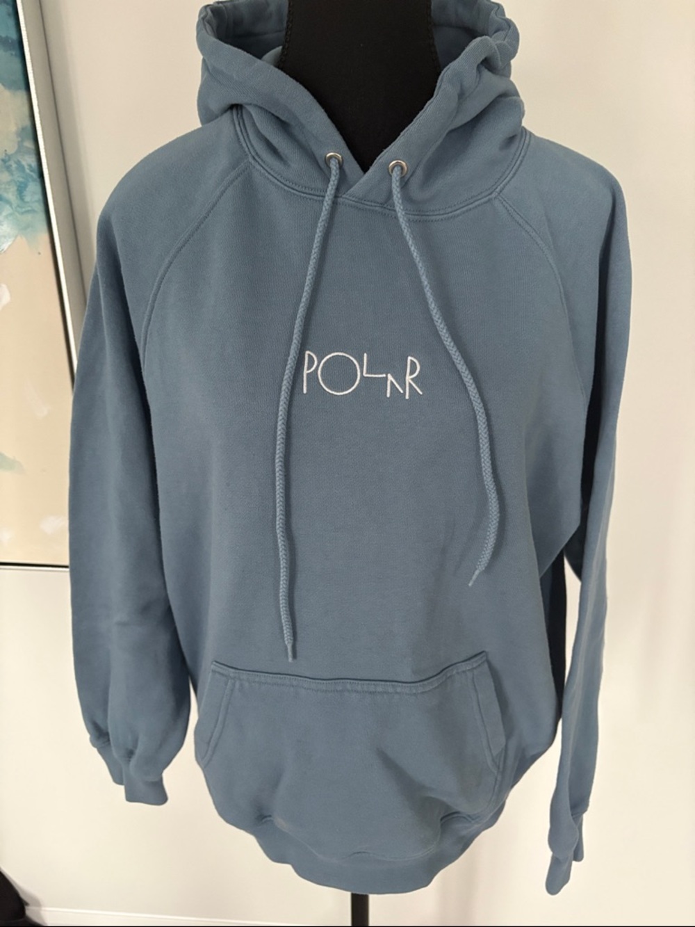Logo Blue Hoodie - Pullover Sweatshirt